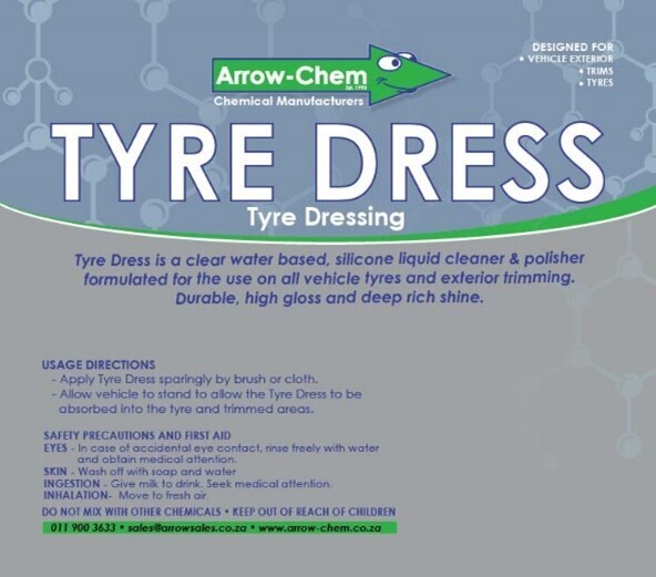 BLACK TYRE DRESSING LIQUID POLISH (ACRYLIC) 25LT