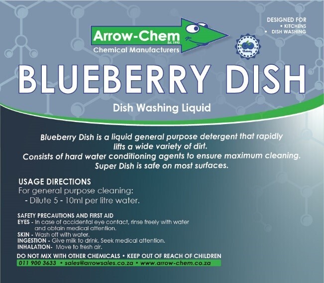 BLUE DISHWASHING LIQUID WITH BERRY FRAGRANCE 750ML