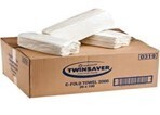 1PLY TWINSAVER FLAT TOWEL 20x100'S