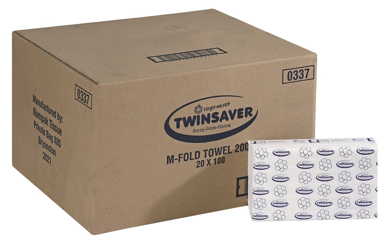 2PLY TWINSAVER M FOLD 20x100'S