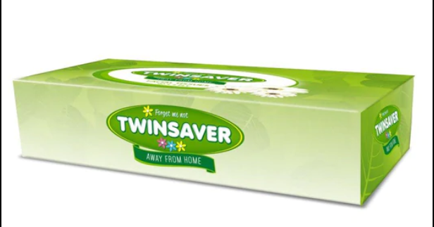 2PLY TWINSAVER FACIAL TISSUE 90'S BOX
