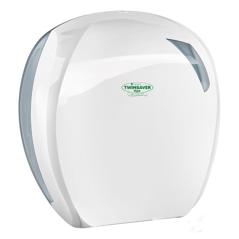 TWINSAVER BIG TOILET TISSUE DISPENSER WHITE
