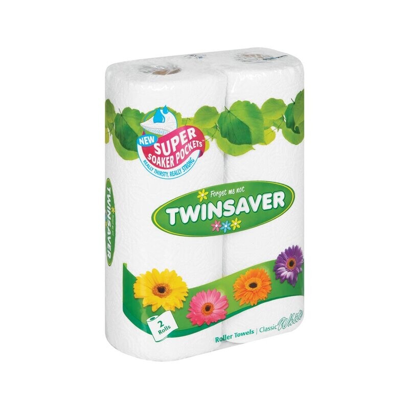 2PLY TWINSAVER KITCHEN TOWEL 12x2'S