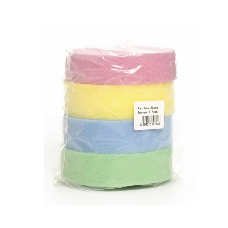 SPONGES ROUND RAINBOW 4’S