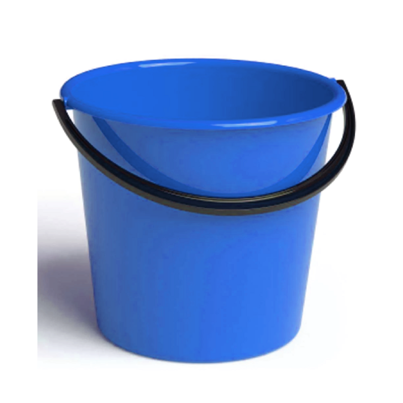 10LT ROUND BUCKET & HANDLE BLUE NO LID