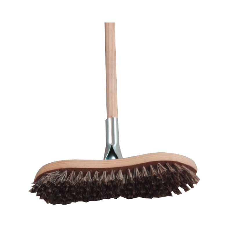11” SCRUB BRUSH & HNDL/METAL CON