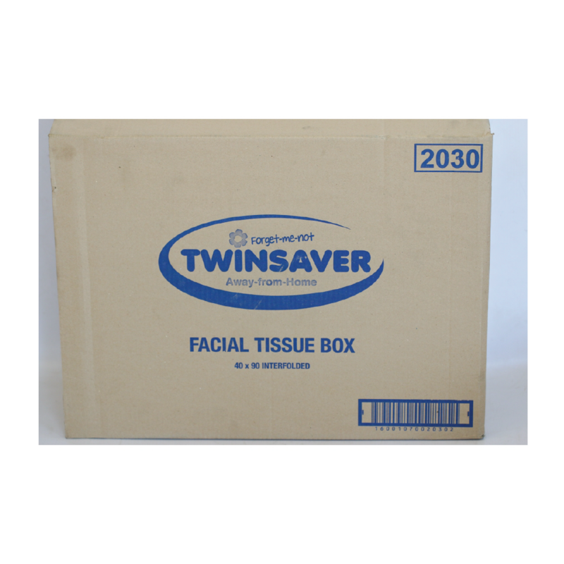 2PLY TWINSAVER FACIAL TISSUE (CARTON) B