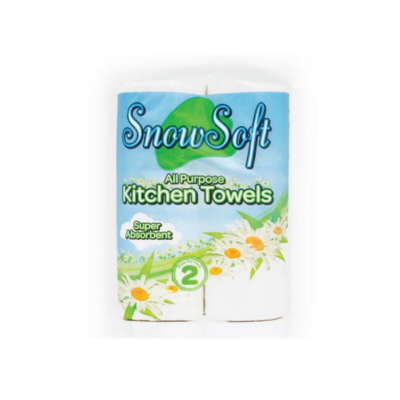 2PLY SNOWSOFT KITCHEN TOWEL 12x2'S