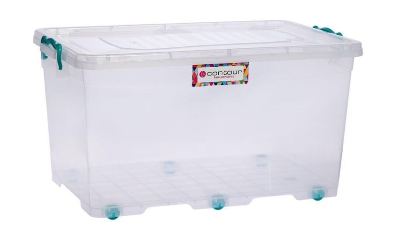 50LT CONTOUR CLEAR CLIP & LOCK STORAGE BOX