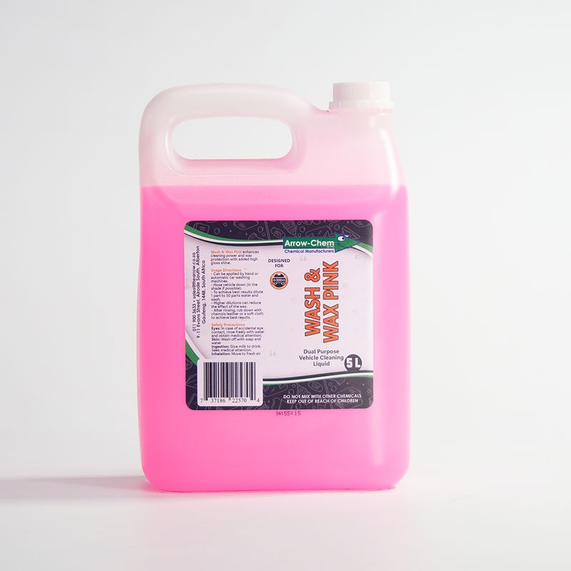 VEHICLE ONE STEP WASH & WAX (PINK) 5LT