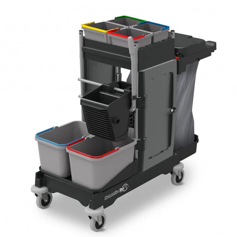 ECOMATIC TROLLEY (INCL DUAL PRESS+17LT BUCKETS x 2+5LT BUCKETS x4)