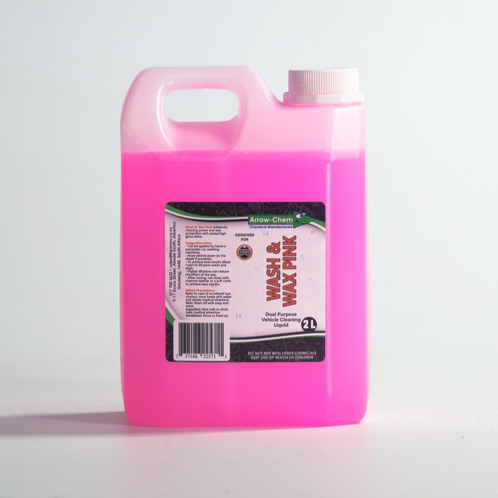 VEHICLE ONE STEP WASH & WAX (PINK) 2LT