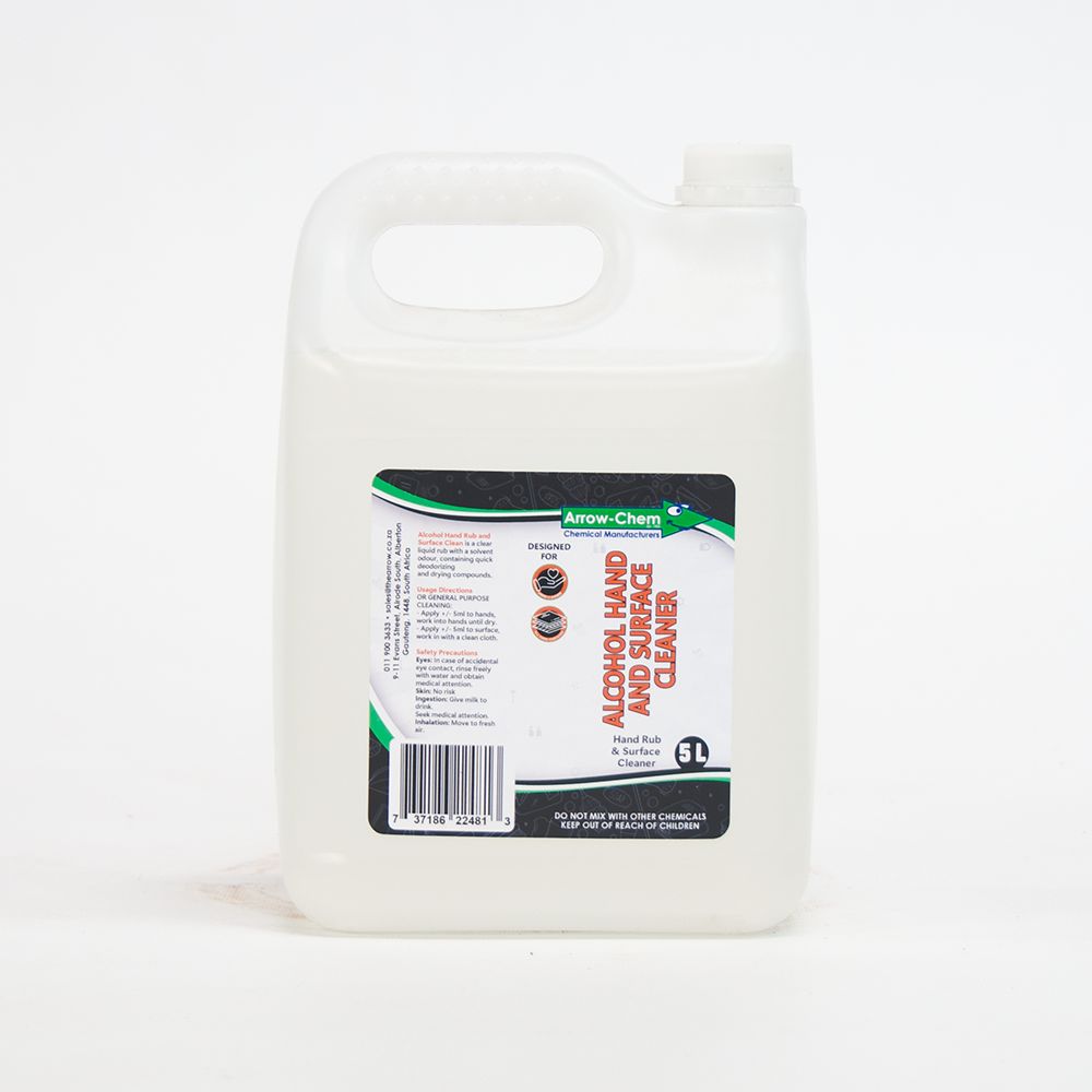 ALCOHOL BASED HAND LIQUID 5LT