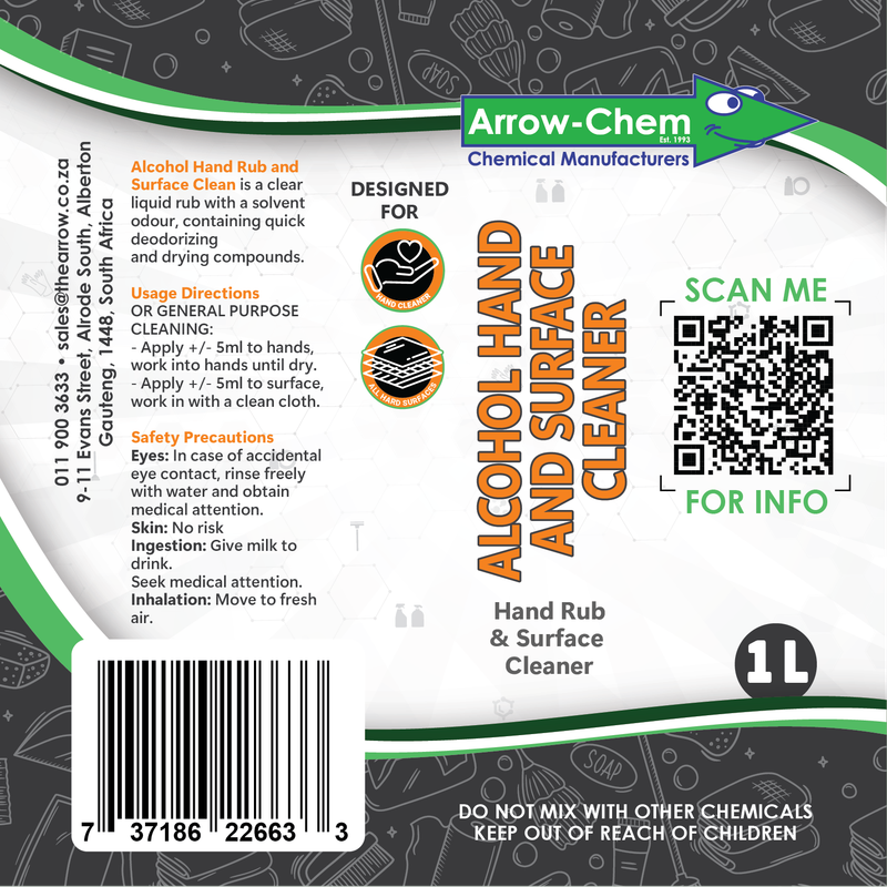 ALCOHOL BASED HAND LIQUID 1LT TRIGGER