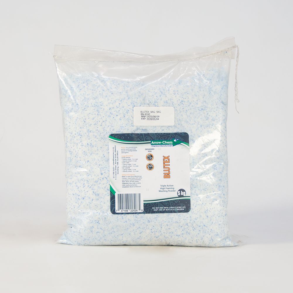 BLUTEX LAUNDRY POWDER 5KG BAG + SCOOP