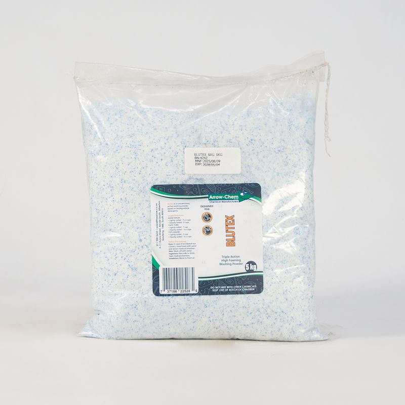 BLUTEX LAUNDRY POWDER 5KG BAG + SCOOP