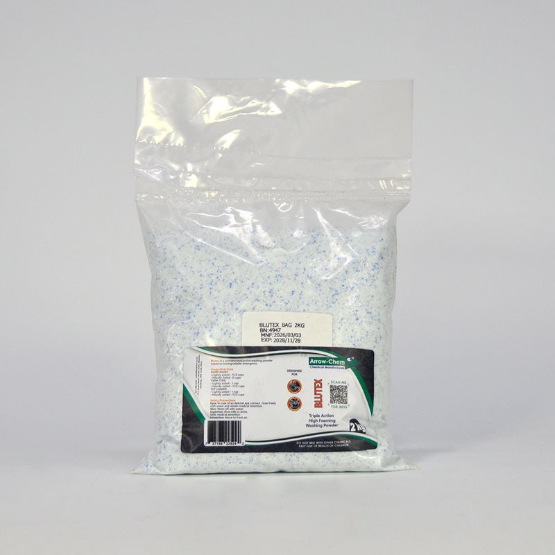 BLUTEX LAUNDRY POWDER WITH GLUE GRANULES (H/F) 2KG BAG
