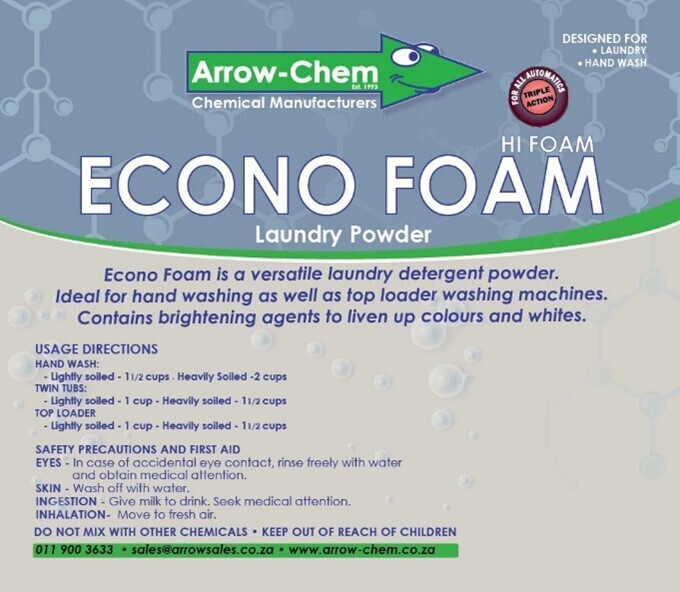 ECONO FOAM LAUNDRY POWDER (H/F) 25KG BAG