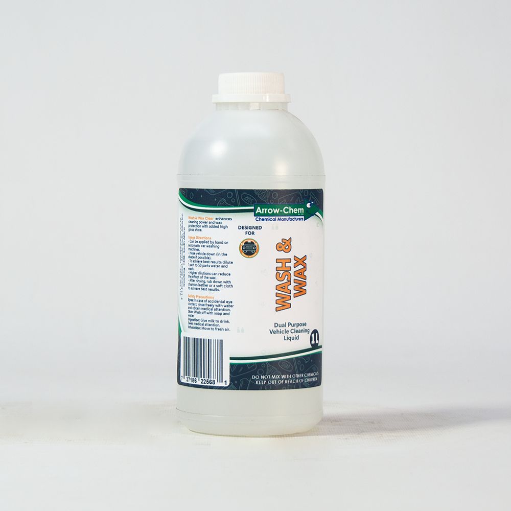 VEHICLE ONE STEP WASH & WAX (CLEAR) 1LT