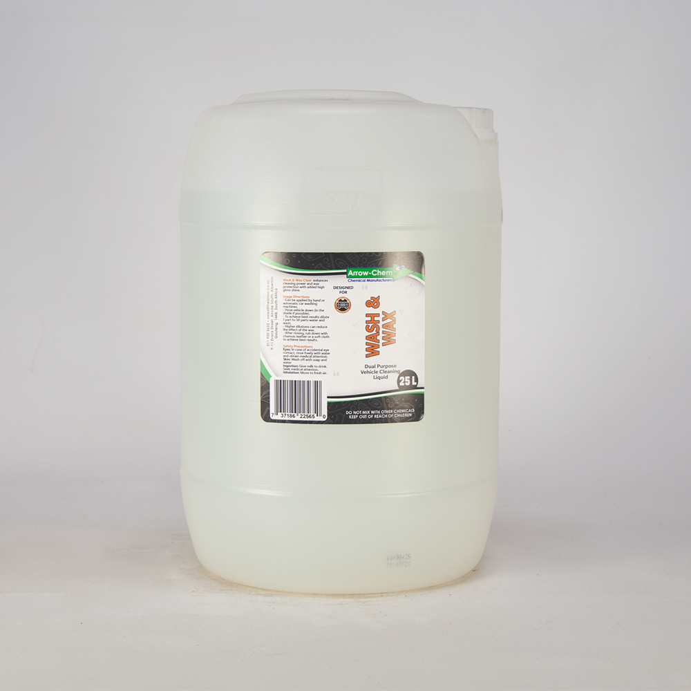 VEHICLE ONE STEP WASH & WAX (CLEAR) 25LT