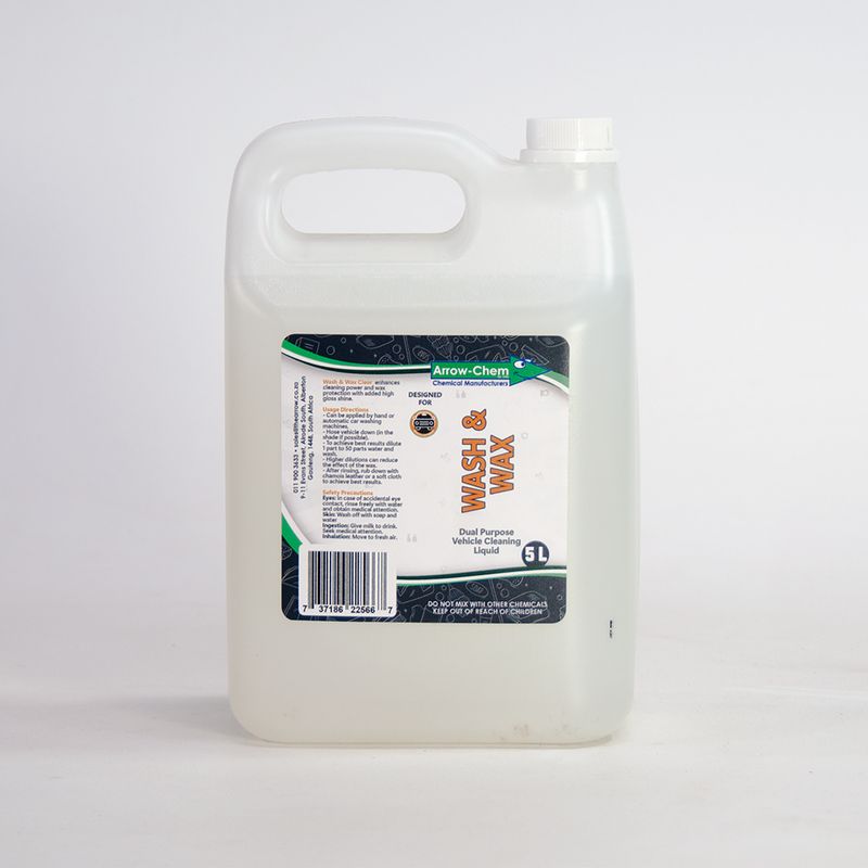 VEHICLE ONE STEP WASH & WAX (CLEAR) 5LT