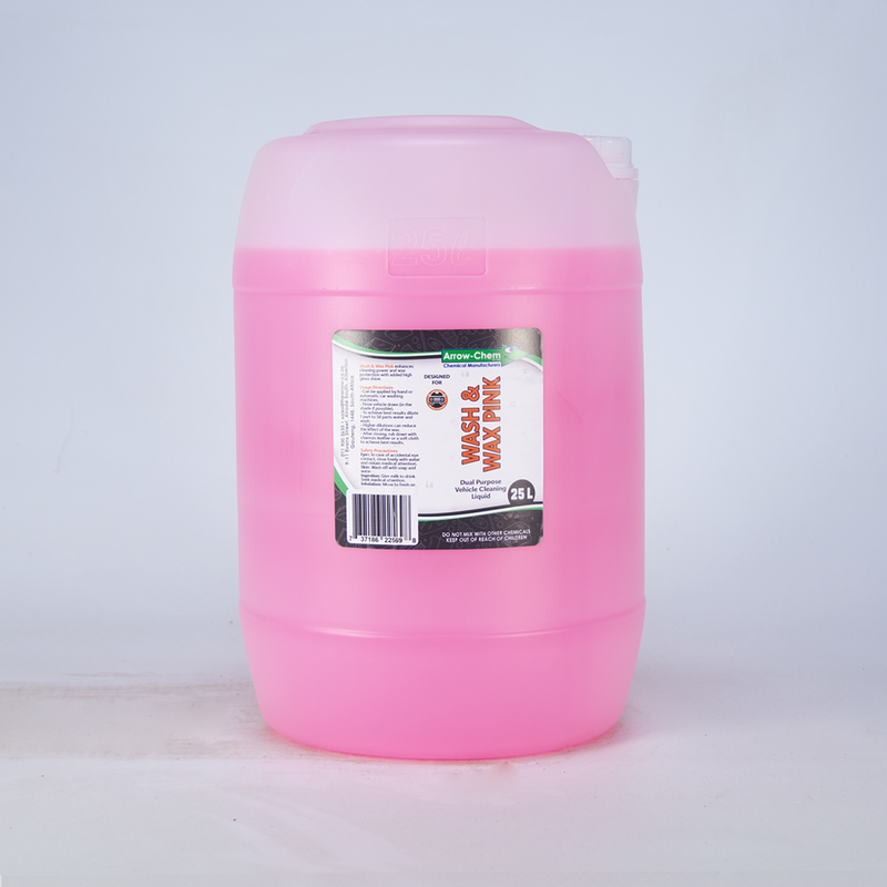 VEHICLE ONE STEP WASH & WAX (PINK) 25LT