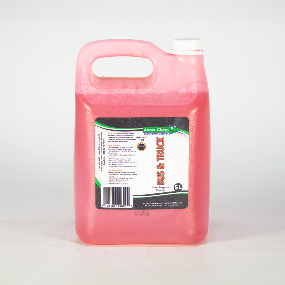 BUS & TRUCK IS A DUAL-PURPOSE CLEANER AND WAXER 5LT