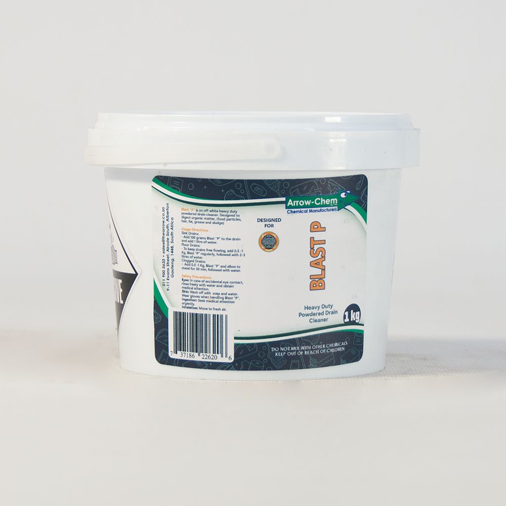 BLAST “P” POWDERED DRAIN CLEANER 1KG