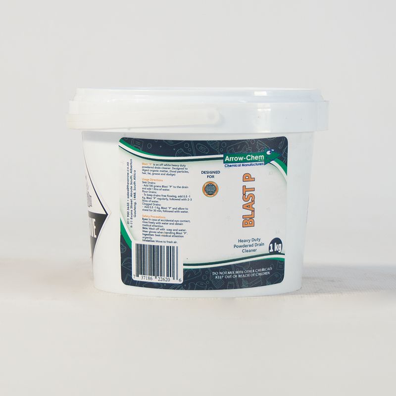 BLAST “P” POWDERED DRAIN CLEANER 1KG