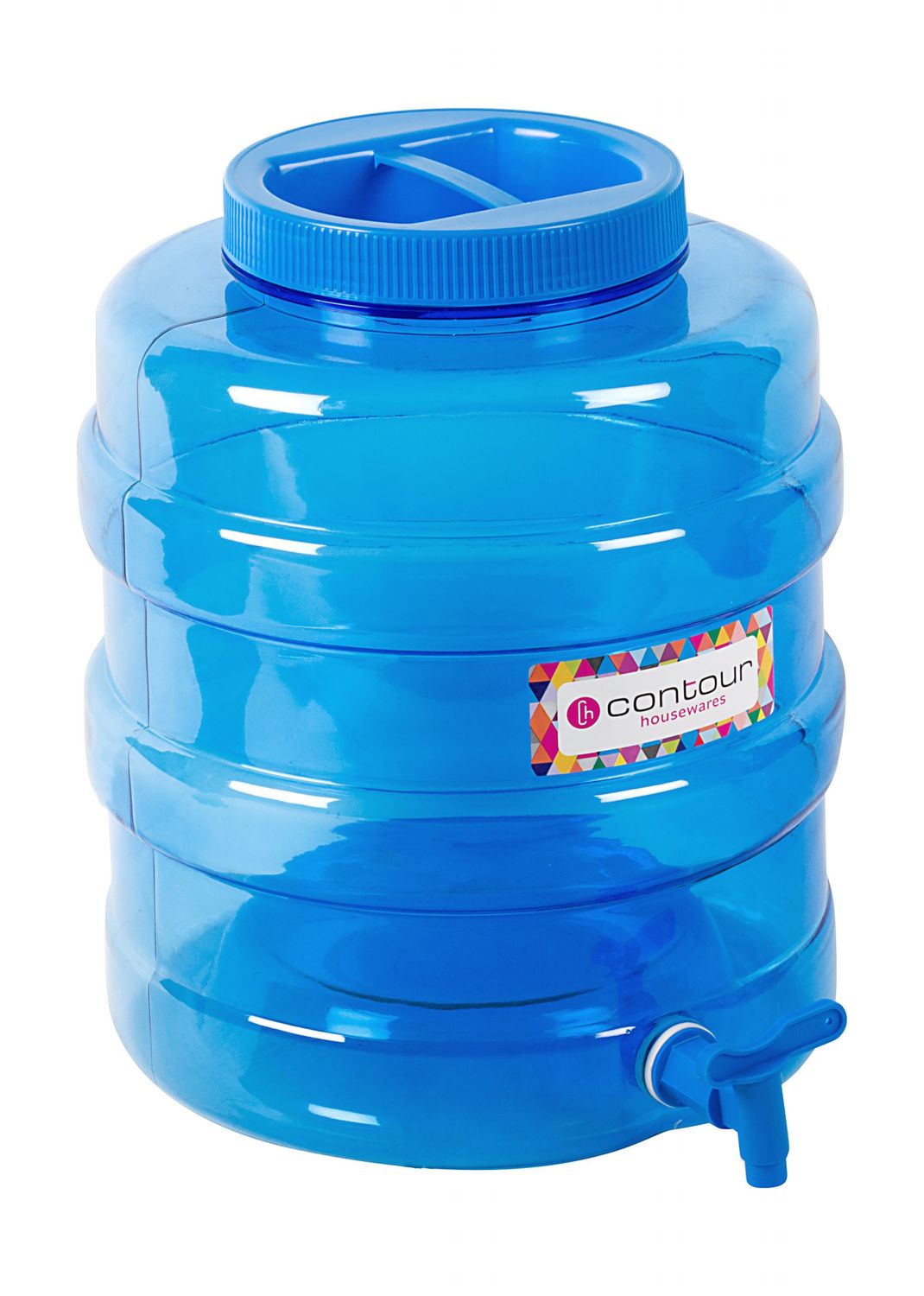 10LT WATER CANISTER TRANSPARENT BLUE