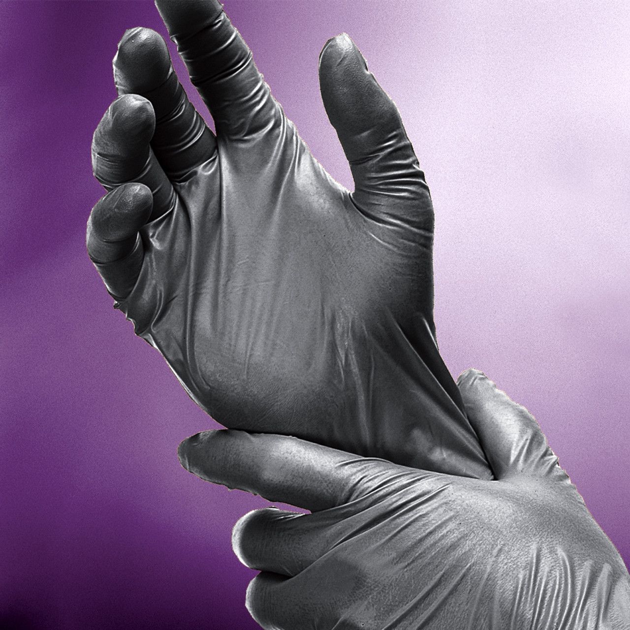 EXAMINATION NITRILE BLACK POWD FREE L