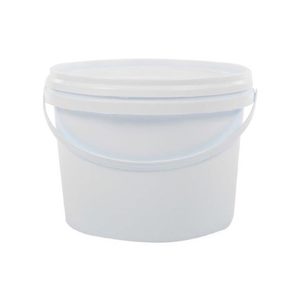 5LT WHITE BUCKET + WHITE LID