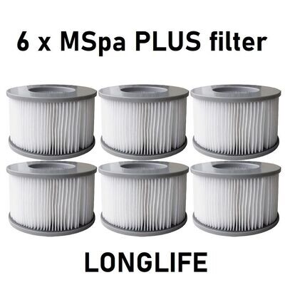 6 X MSpa Filter Plus Longlife
