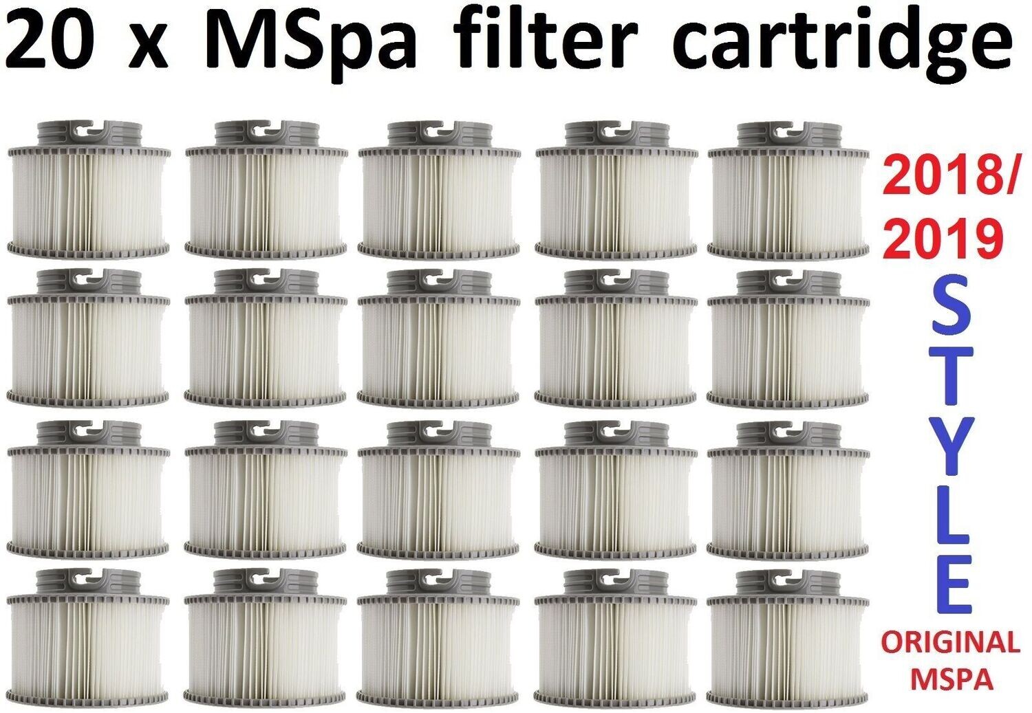 MSpa Filter Set 2010-2019 pack of 20 MSpa Filter Set 2010-2019 pack of 20