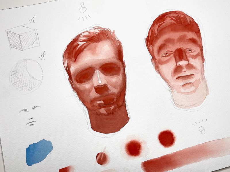 Light study in red