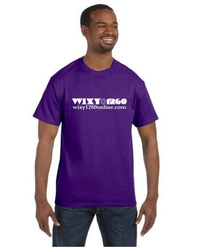 WIXY Unisex Tee Shirt (Black/Purple)