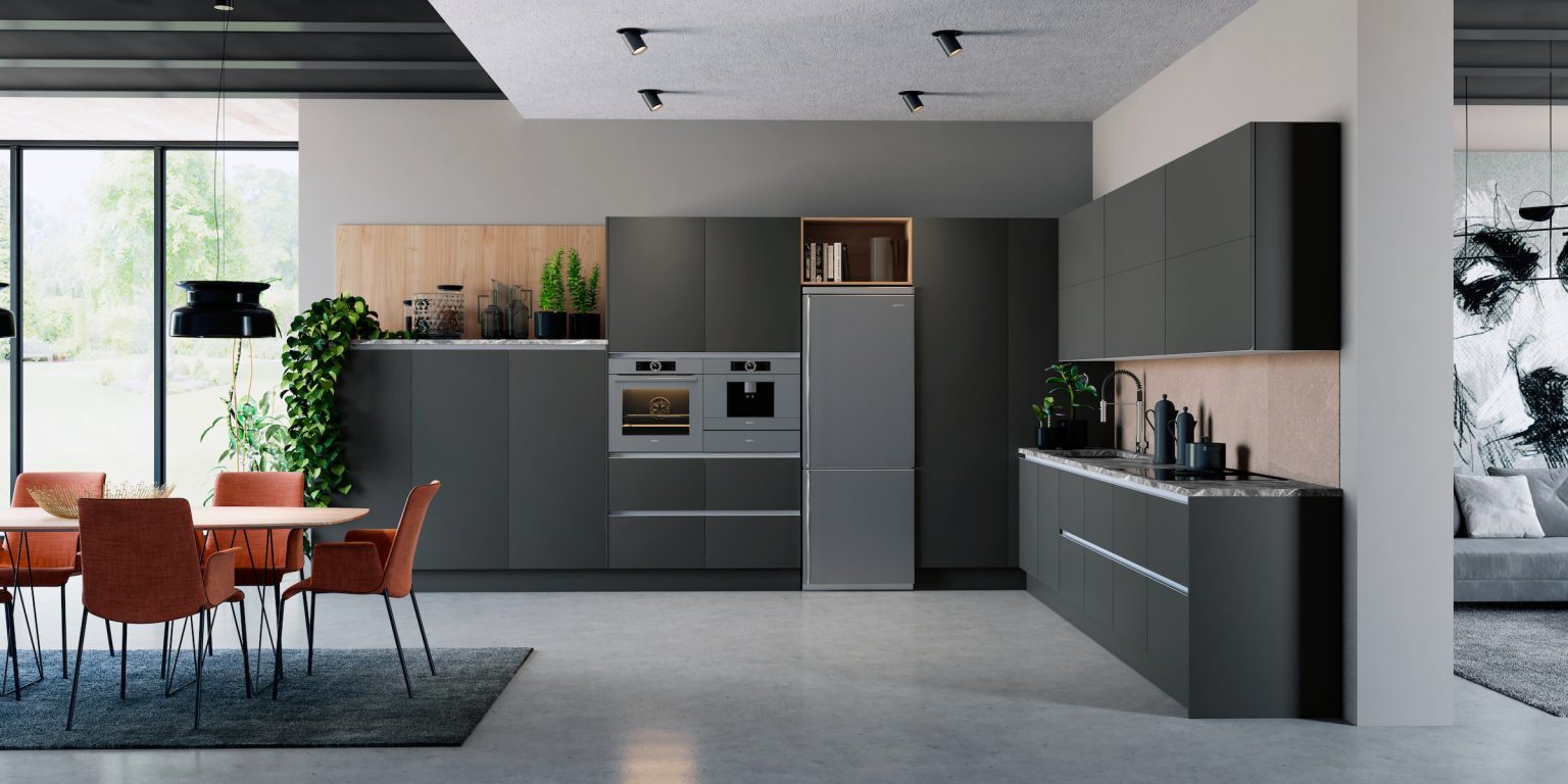 MDF ANTRACITA Haute Brillance Luxe  - ALVIC - 18 mm