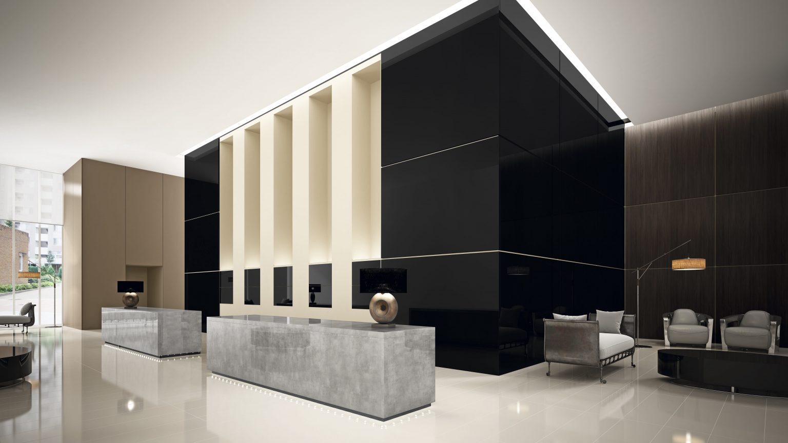 MDF NEGRO Haute Brillance Luxe  - ALVIC - 18 mm