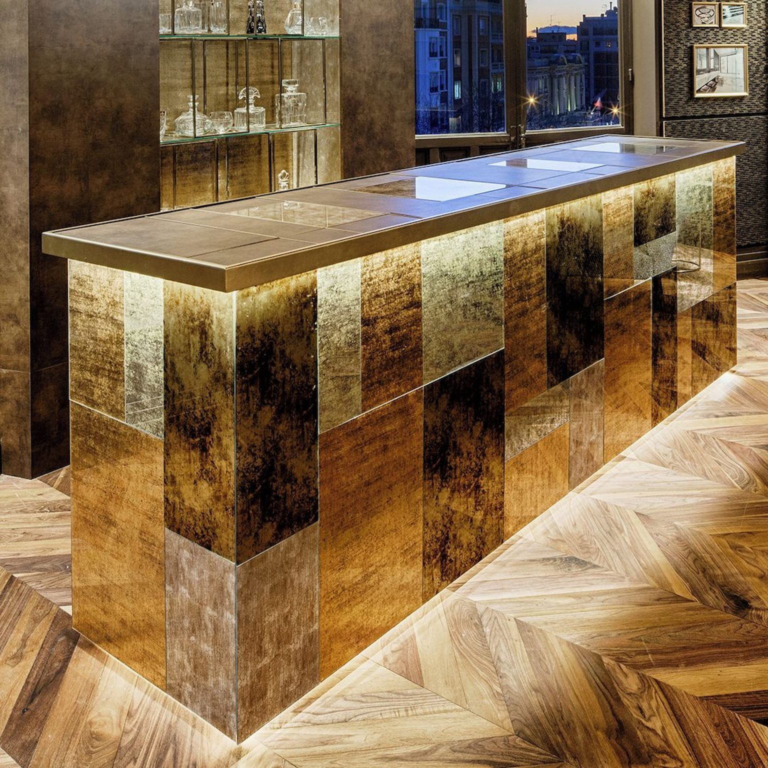 MDF CUZCO ORO Haute Brillance Luxe  - ALVIC - 18 mm