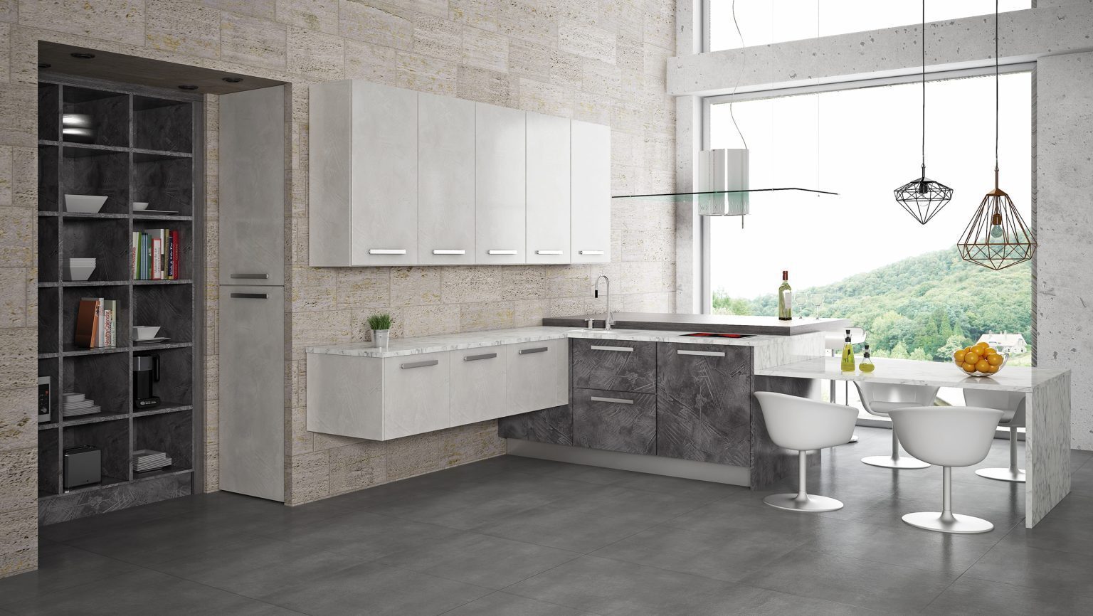 MDF STUCO 05 GRAFITO Haute Brillance Luxe  - ALVIC - 18 mm