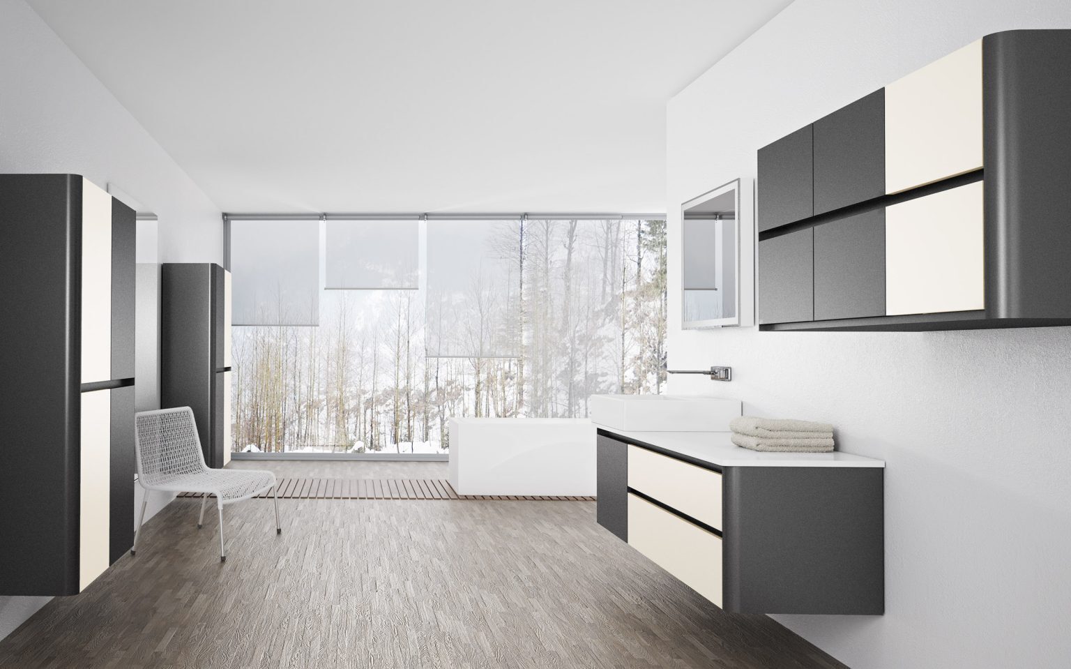 MDF ANTRACITA PEARL Haute Brillance Luxe Pearl  - ALVIC - 18 mm