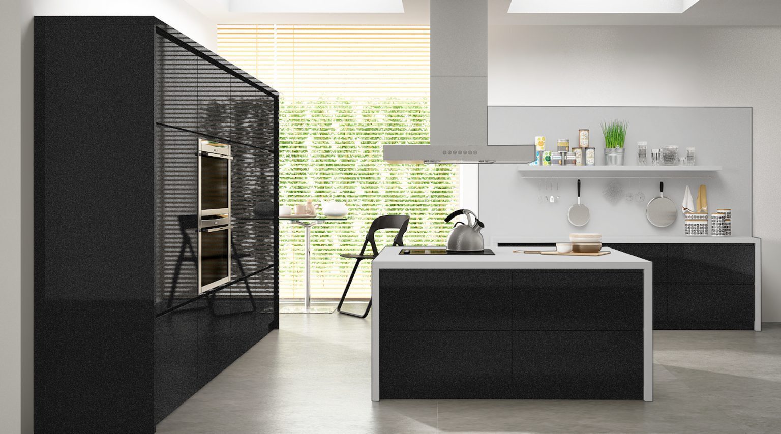 MDF NEGRO PEARL Haute Brillance Luxe Pearl  - ALVIC - 18 mm