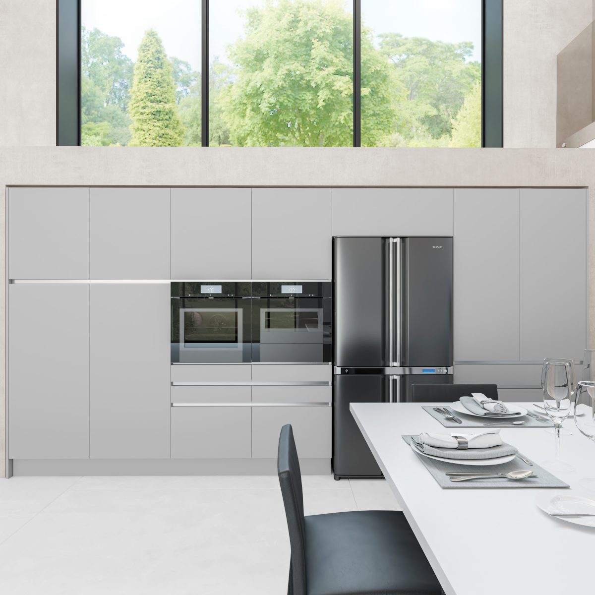 MDF GRIS NUBE SM Supermatt Zenit  - ALVIC - 18 mm