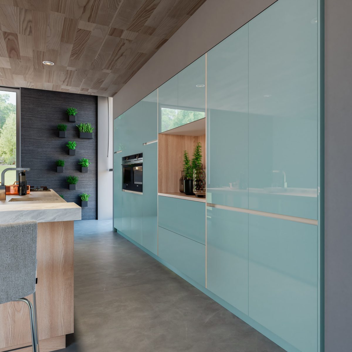 MDF AGUA MARINA SM Supermatt Zenit  - ALVIC - 18 mm