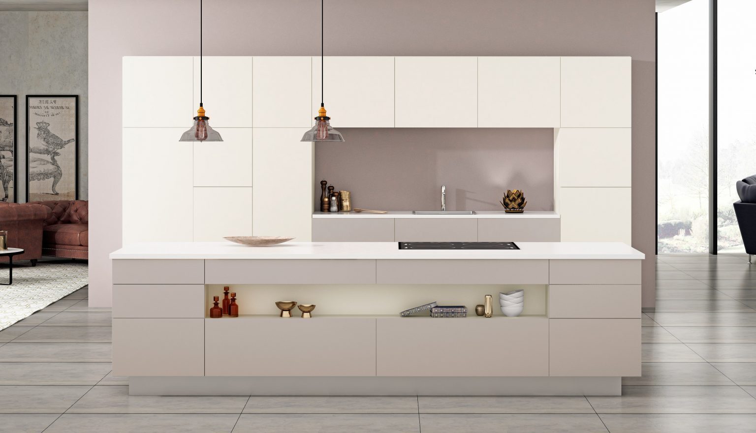 MDF MAGNOLIA MD -Supermatt MetalDeco  - ALVIC - 18 mm