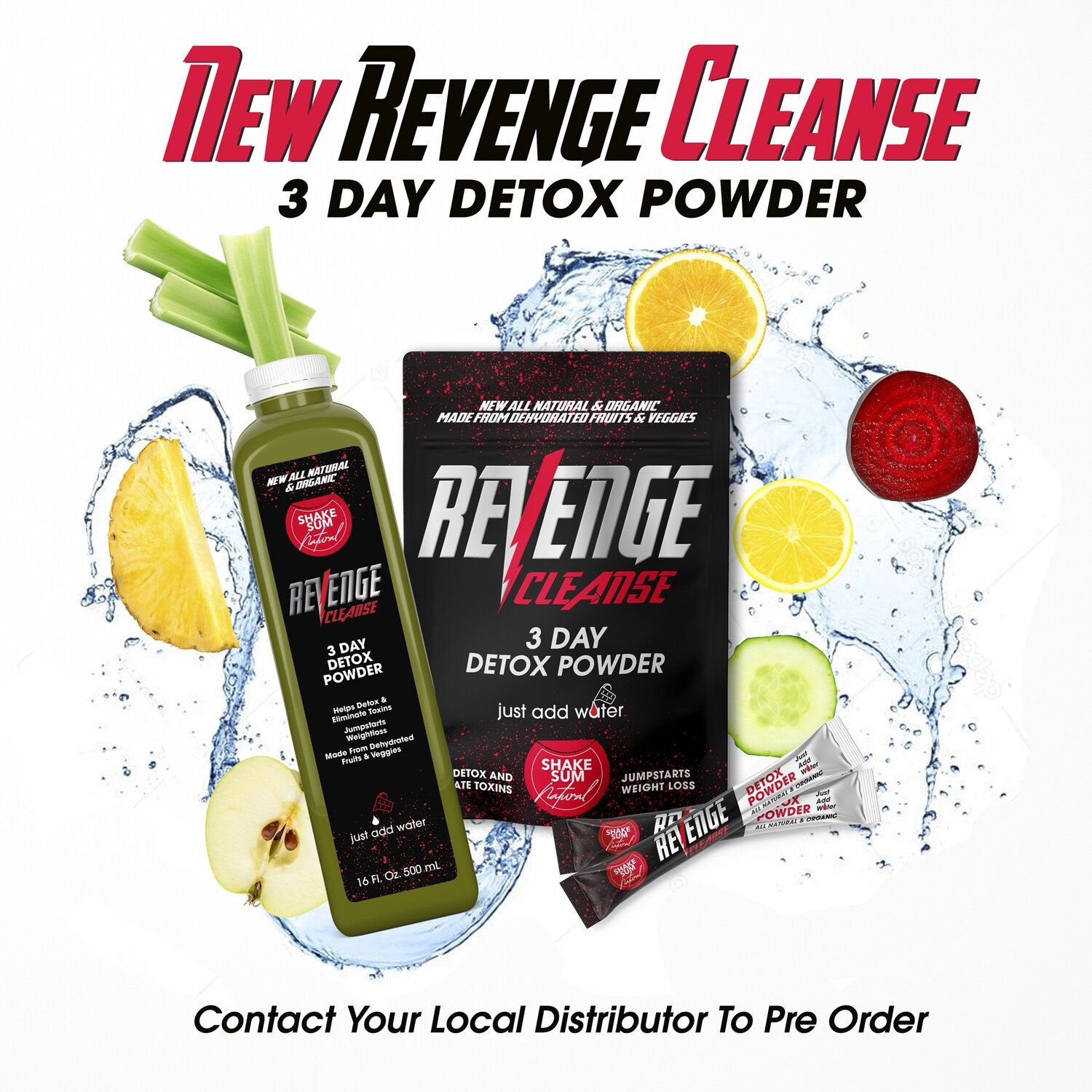 Revenge Cleanse Powder 3 DAY Store Shake Sum Cafe