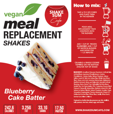 Vegan Meal Replacement- BLUEBERRY