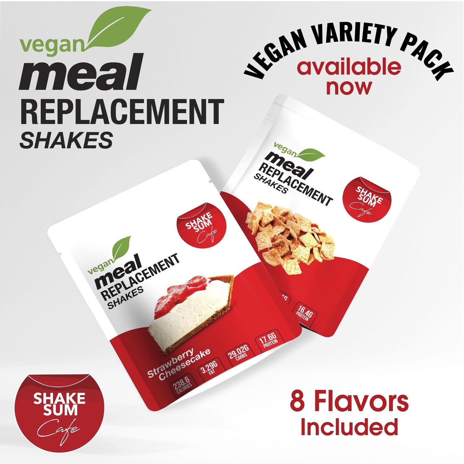 Vegan Meal Replacement Variety Pack Store Shake Sum Cafe