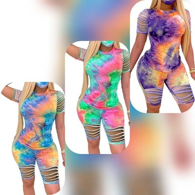 MULTICOLOR SHORT SET