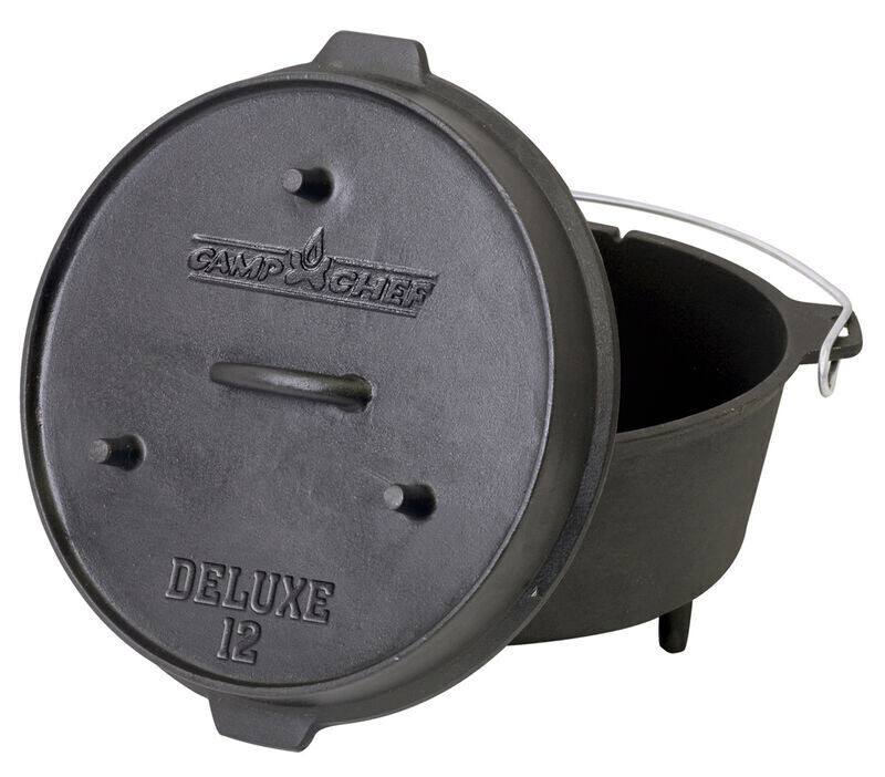 Deluxe Cast Iron Dutch Oven - 12"